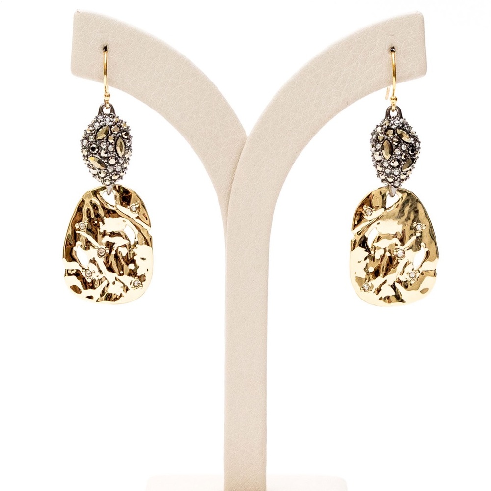 Alexis Bittar Crystal Pave Pod Drop Earrings NWT